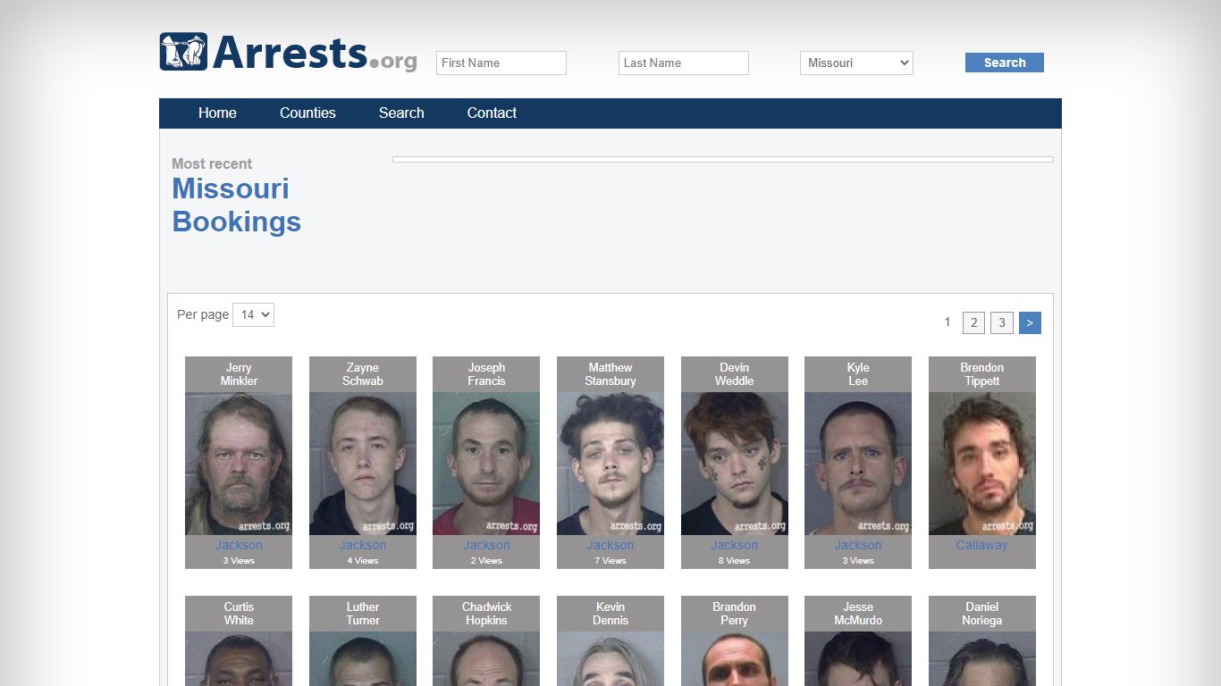Missouri Arrests and Inmate Search